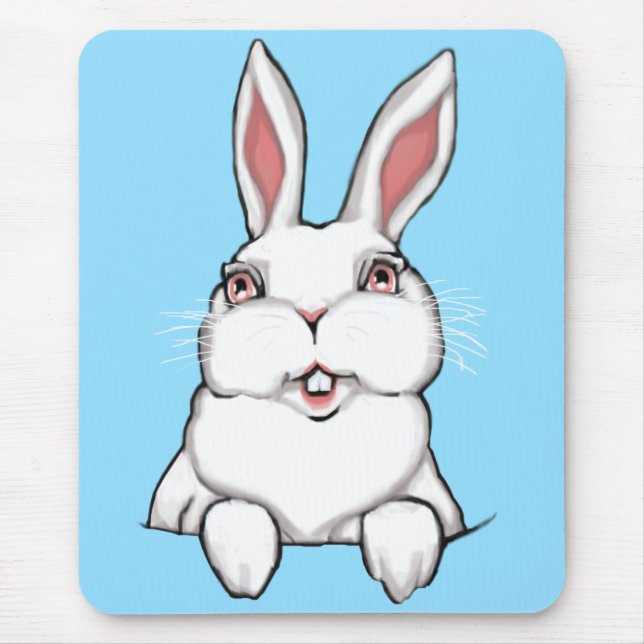 Bebê Bunny Mousepad Decoração Festiva de Coelhinho (Frente)