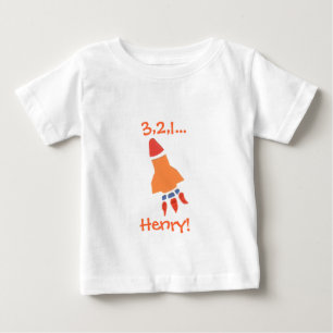Bebê Camiseta do Karate Kat foguete - para personalizar