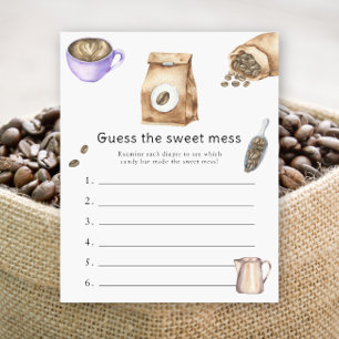 Bebê chá de fraldas de café Suponho que o jogo da 