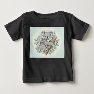 Bebê Coala & Mamãe – Camiseta Adorável da Árvore d