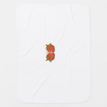 Cobertor de bebês de morango