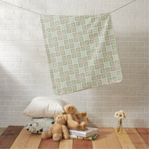 Cobertor Infantil de Bebê com Azulejo de Trevo do 
