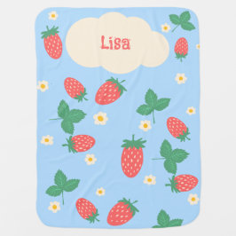 Bebe Cobertor Personalizado de Bebê Mini Flor de Morang