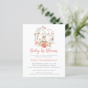 Bebê coelho do orçamento no Bloom Girl Chá de fral