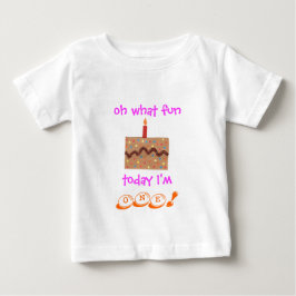 Bebê Conjunto de 1º aniversário para meninas - camiseta