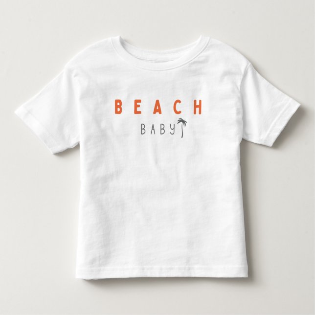 bebê da praia. Camiseta para Crianças (Frente)