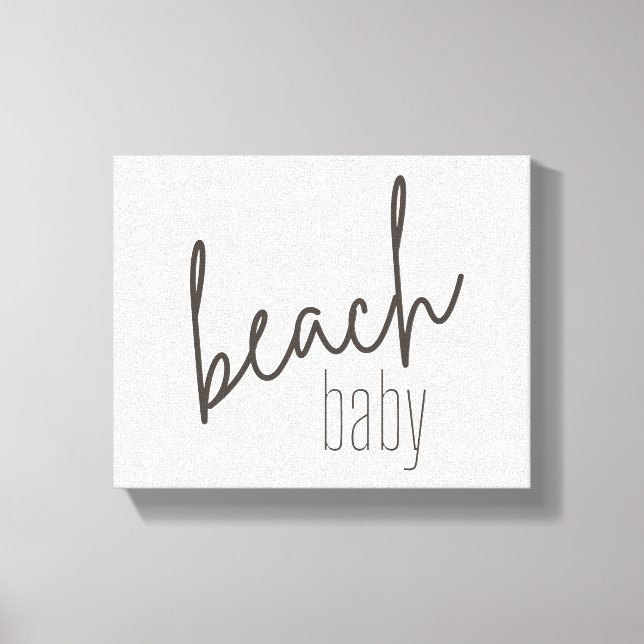 bebê da praia. Canvas esticada (Frente)
