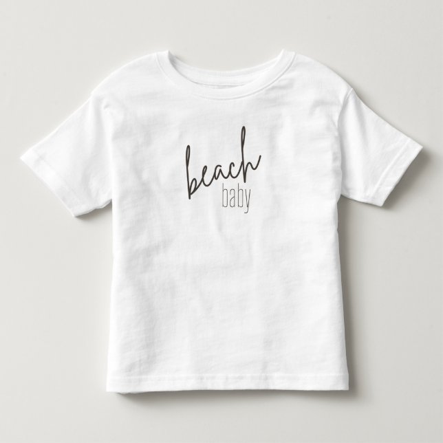 bebê da praia. Toddler T-Shirts (Frente)