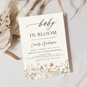 Bebê de flor selvagem no Bloom Chá de fraldas Terr