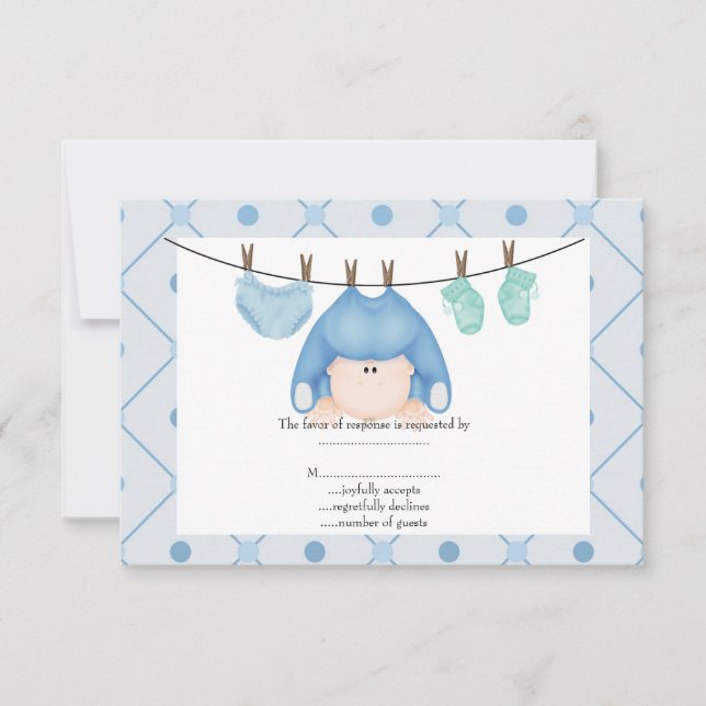 bebê de linha azul bebê rsvp (Frente)