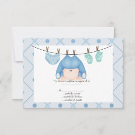 bebê de linha azul bebê rsvp