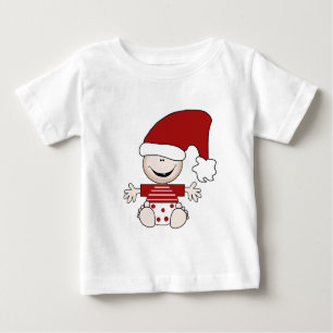 Bebê de Natal em estocar Camisetas e presentes de 