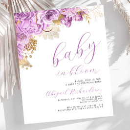 Bebê de Orçamento em Bloom Lilac Chá de fraldas Fl