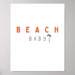 bebê de praia. Cartaz e Impressões