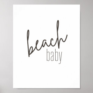 bebê de praia. Cartaz e Impressões