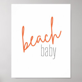 bebê de praia. Cartaz e Impressões