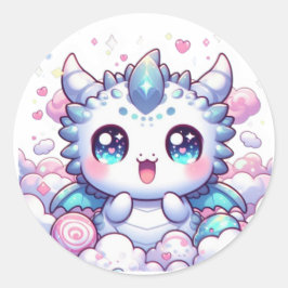 Bebê Dragão Fofo Kawaii Adesivo de Fantasia