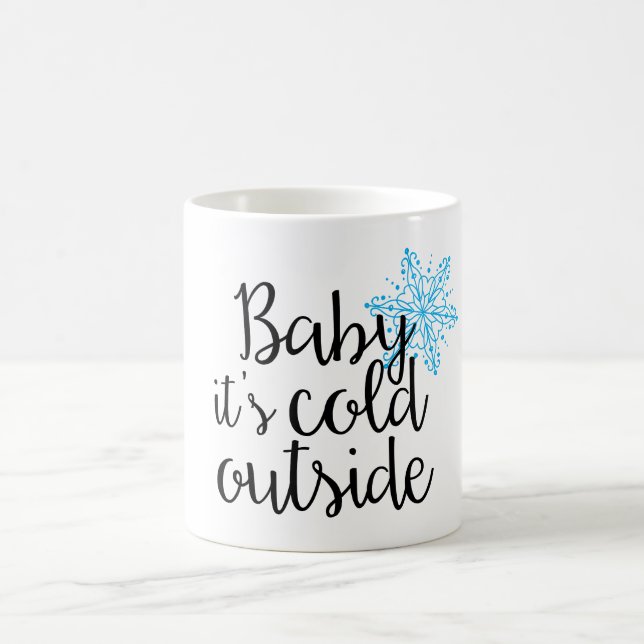 Bebê é caneca de café 11oz exterior fria (Centro)