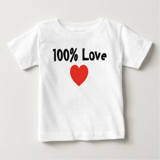 Bebê e Crianças: 100% de Camisa de Amor-Criança
