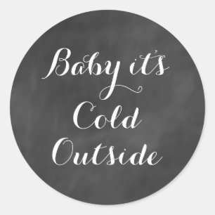 Bebê é etiqueta exterior fria