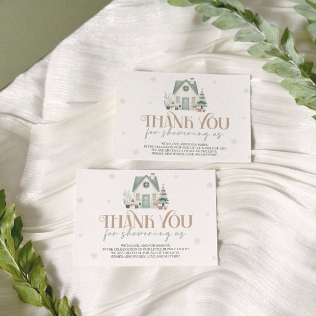 Bebê É Frio Fora Do Cartões de agradecimentos Do C (Criador carregado)