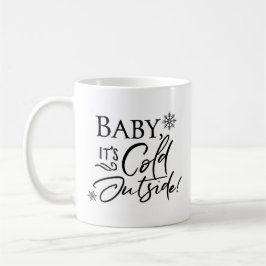 Bebê é parte externa fria - caneca de café