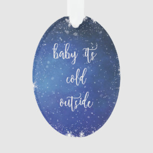 Bebê é parte externa fria - enfeites de natal