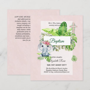 Bebê Elefante BAPTISM Bautizo Bautismo Convite