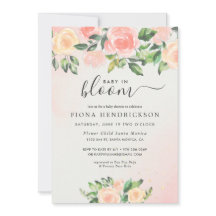 Bebê em Bloom | Chá de fraldas Floral Rosa e Pêsse