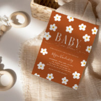 Bebê em Bloom Chá White Daisie Convite
