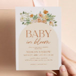 Bebê Em Bloom Floral Chá de fraldas Convite<br><div class="desc">Celebre sua chegada ao bebê com este convite do Boho Floral Baby Brunch! O design é perfeito para qualquer chá de fraldas,  e vem com rótulos correspondentes para compartilhar as notícias felizes. Wildflower Floral Baby Brunch</div>