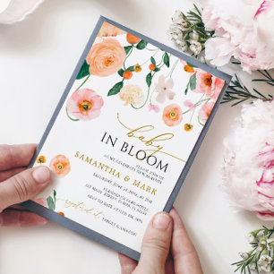 Bebê em Bloom Poppies Flores Chá Convite