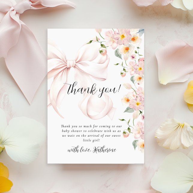 Bebê Em Bloom, Suave Arco Rosa Convite Para Chá de (Criador carregado)