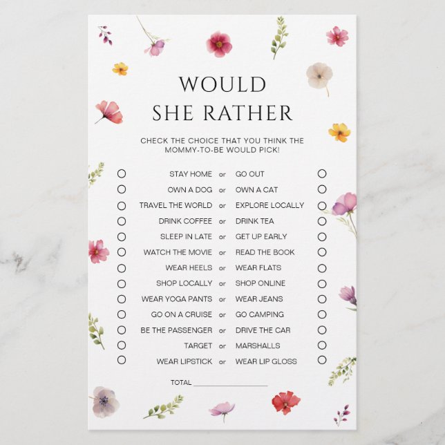 Bebê em Chá de fraldas de Sangue Ela Preferencialm (Frente)