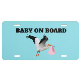 Bebê em Placa de Licença de Alumínio de Conselho