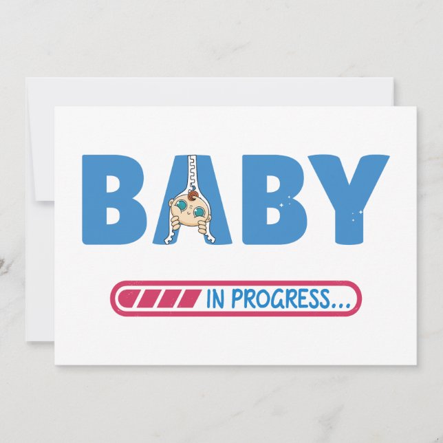 Bebê em progresso cartão de visita (Frente)
