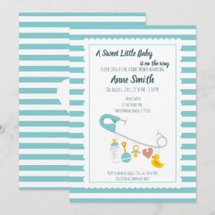 Bebê encanta Chá de fraldas Convite