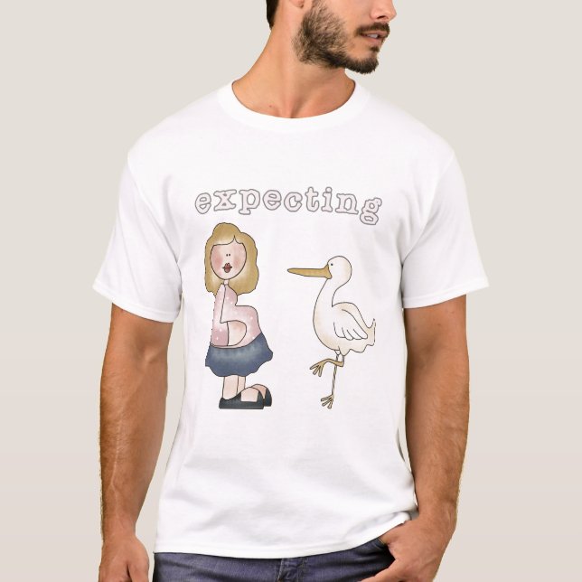 Bebê esperado - Camisetas e presentes (Frente)