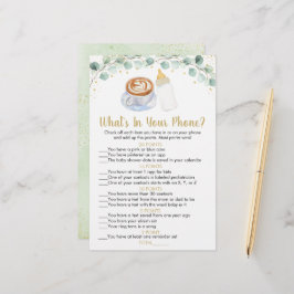 Bebê está criando café O que há no seu jogo telefô