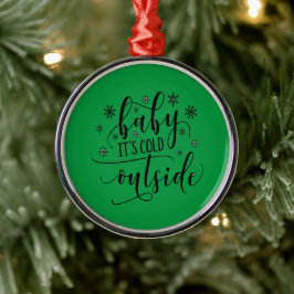 Bebê Está Frio Lá Fora Enfeite De Natal
