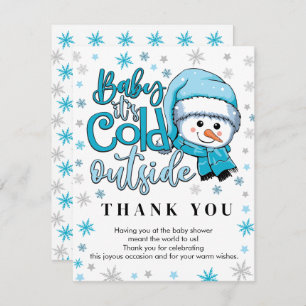 bebê está frio lá fora, obrigado, cartas