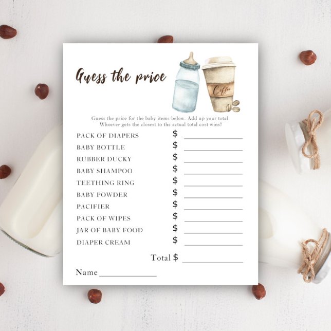 Bebê está preparando café - Jogo de Adivinhação de (Criador carregado)