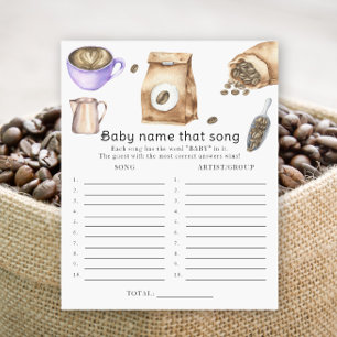 Bebê está preparando café - Nomeie aquela música j