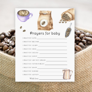 Bebê está preparando café Orações para bebê