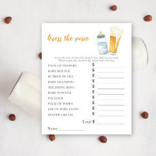 Bebê está preparando cerveja - Jogo do Adivinho de