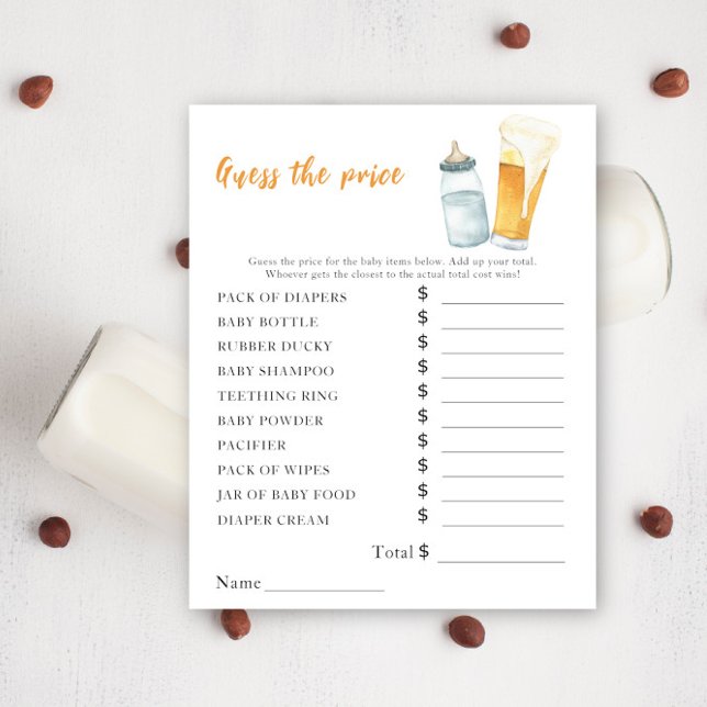 Bebê está preparando cerveja - Jogo do Adivinho de (Criador carregado)