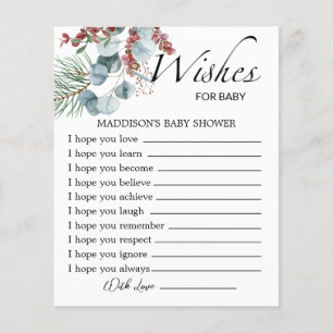 Bebê Evergreen está frio fora dos desejos de bebê