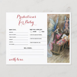 Bebê, Fada Rosa, Bênção Predições para Cartão Bebê
