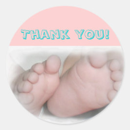 Bebê Feet - Obrigado! Adesivo
