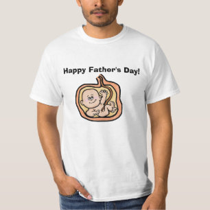 Bebê feliz do t-shirt do dia dos pais… no ventr